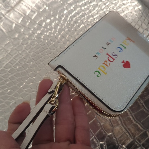 Kate Spade small cardholder wristlet  with extendable strap